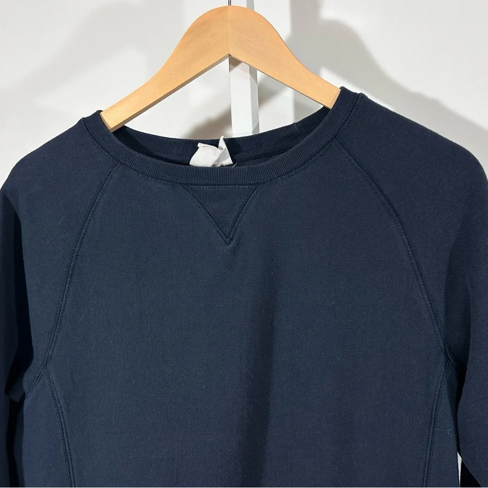Champion Reverse Weave Navy Crewneck Sweatshirt – Classic Minimalist USA - Picture 2 of 5